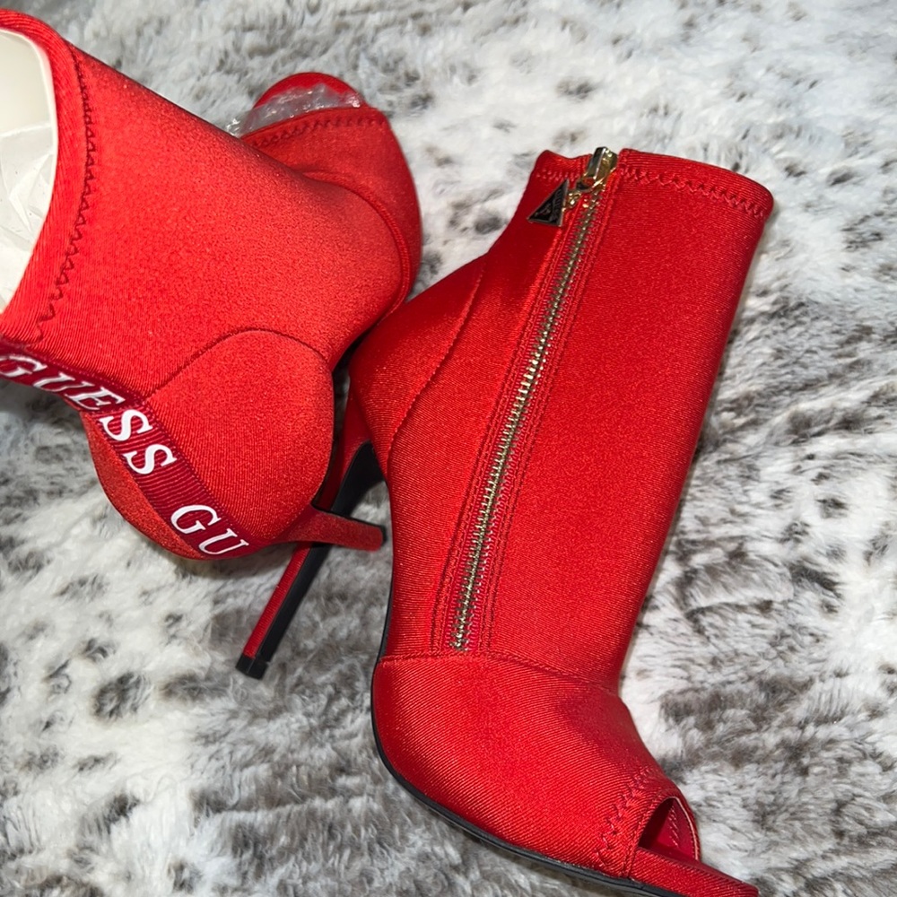 New red Guess heels